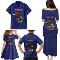 American Samoa Heart Tribal Personalized Family Matching Puletasi and Hawaiian Shirt Polynesian Patterns