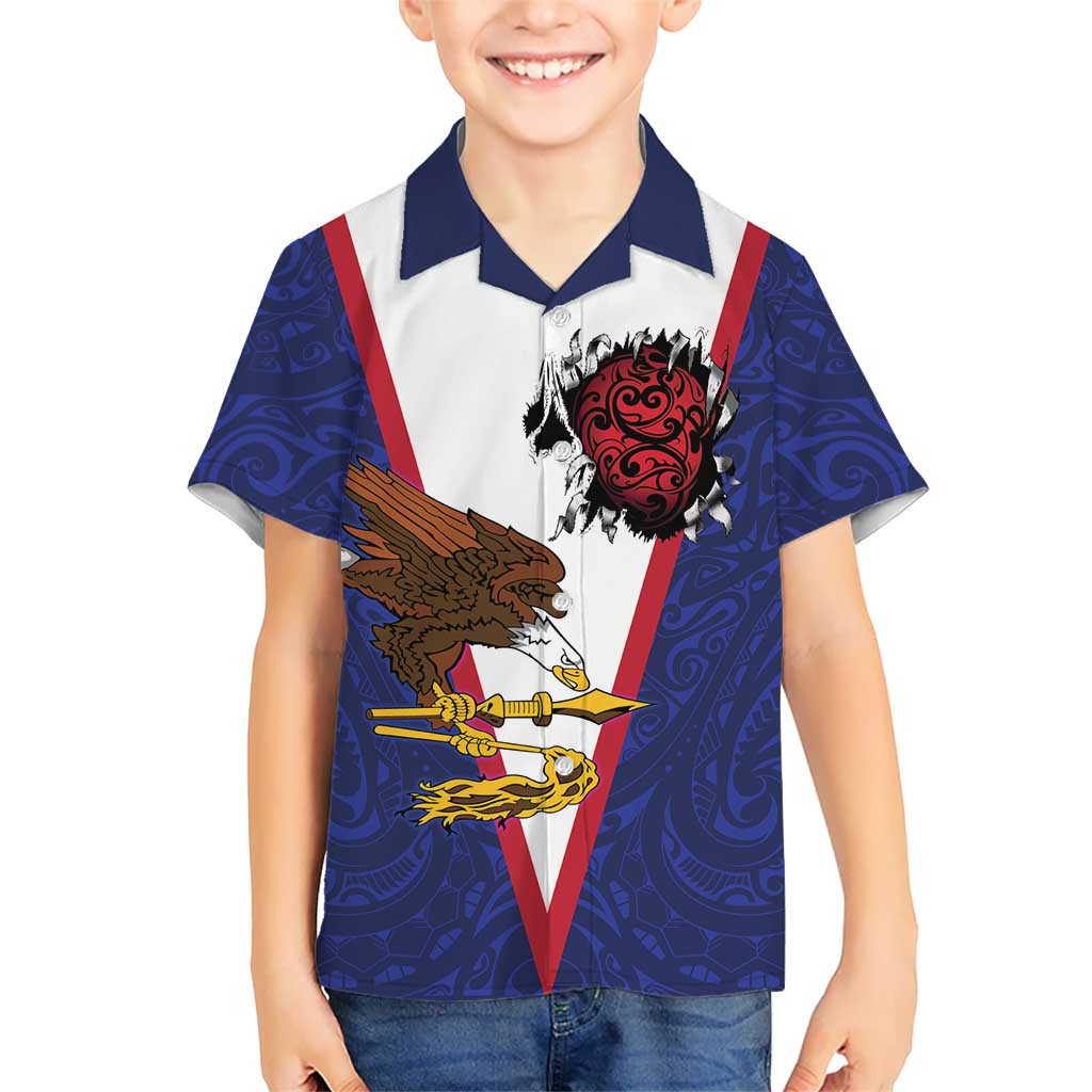 American Samoa Heart Tribal Personalized Family Matching Summer Maxi Dress and Hawaiian Shirt Polynesian Patterns