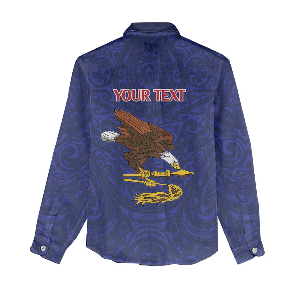 American Samoa Heart Tribal Personalized Women Casual Shirt Polynesian Patterns