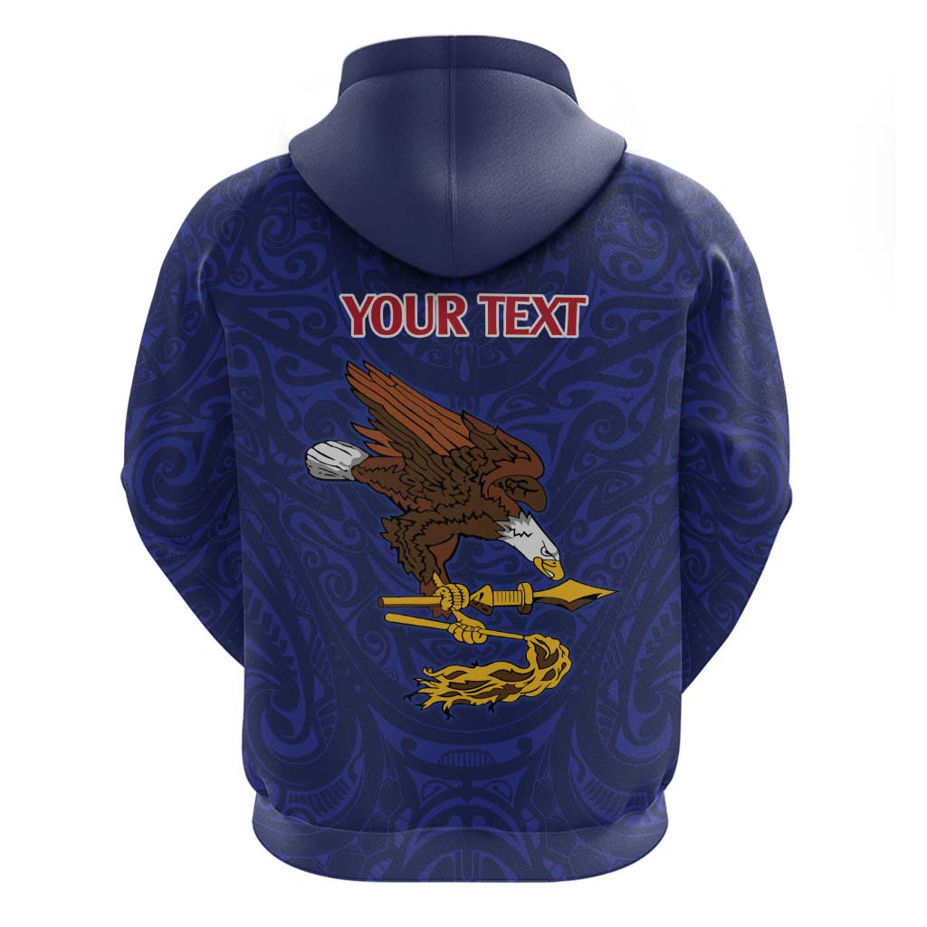 American Samoa Heart Tribal Personalized Zip Hoodie Polynesian Patterns
