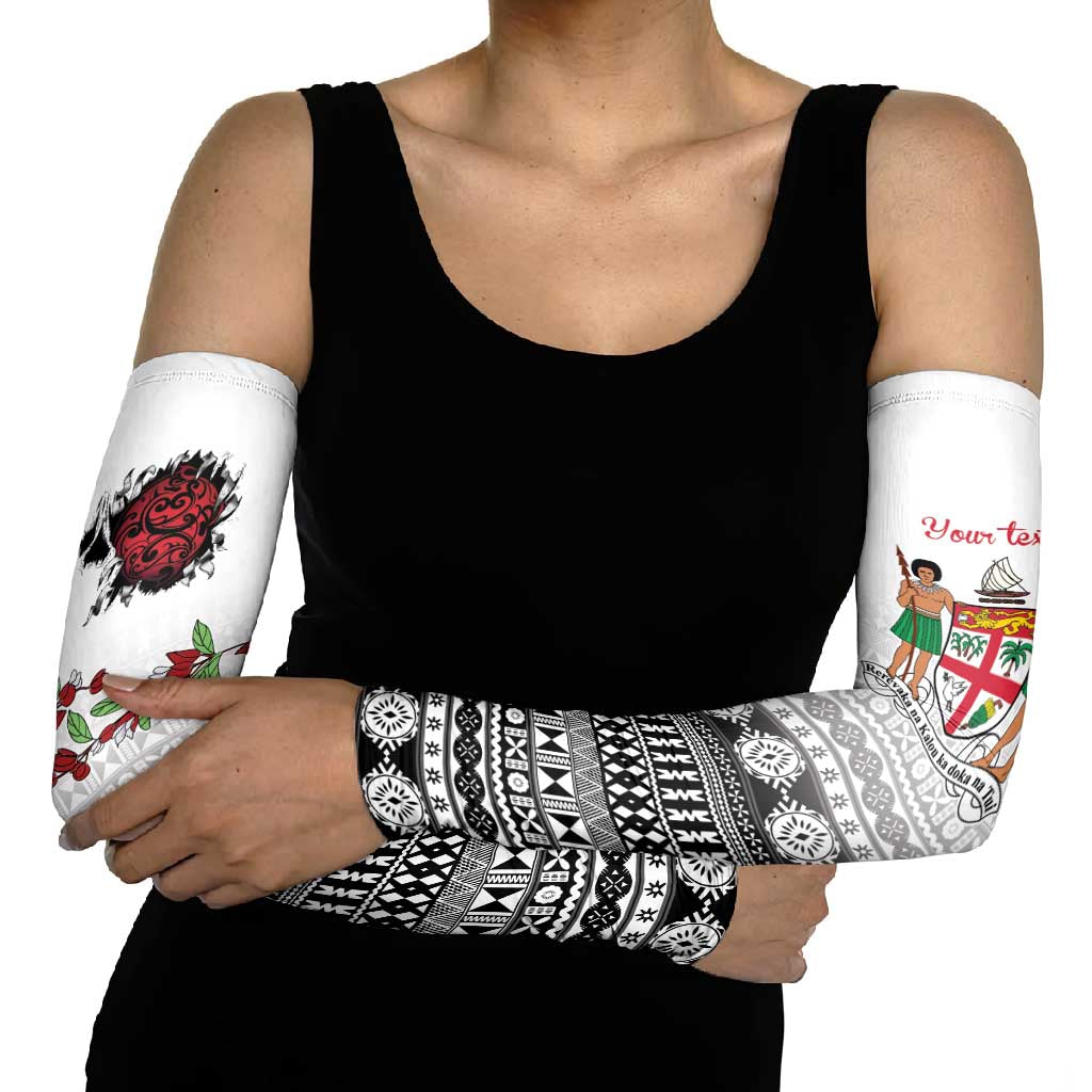 Fiji Heart Tribal Personalised Arm Sleeves Polynesian Patterns