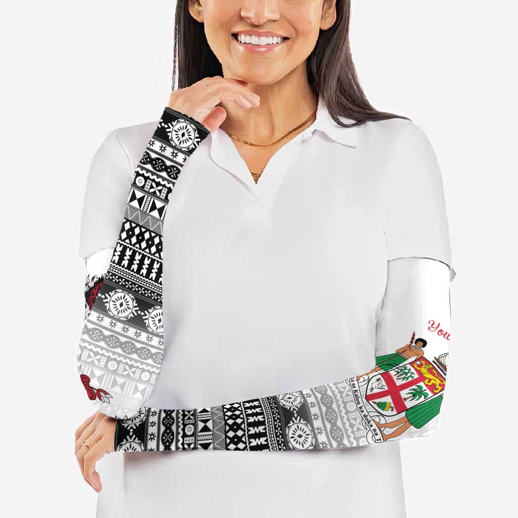 Fiji Heart Tribal Personalised Arm Sleeves Polynesian Patterns