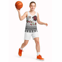 Fiji Heart Tribal Personalised Basketball Jersey Polynesian Patterns
