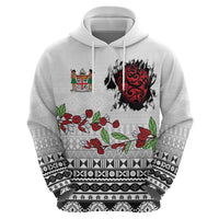 Fiji Heart Tribal Personalised Hoodie Polynesian Patterns