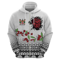 Fiji Heart Tribal Personalised Hoodie Polynesian Patterns