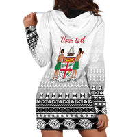 Fiji Heart Tribal Personalised Hoodie Dress Polynesian Patterns