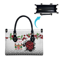 Fiji Heart Tribal Personalised Leather Bag Polynesian Patterns