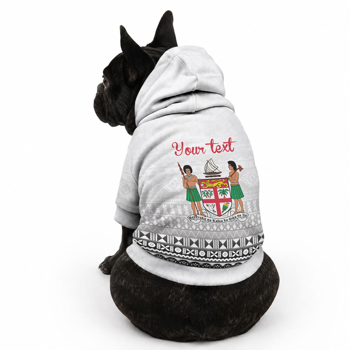 Fiji Heart Tribal Personalised Pet Hoodie Polynesian Patterns LT9 - Polynesian Pride