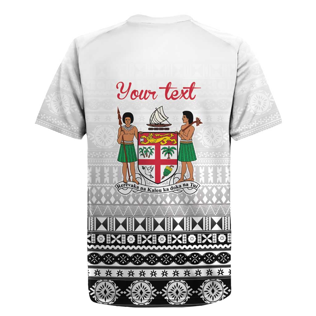Fiji Heart Tribal Personalised Rugby Jersey Polynesian Patterns