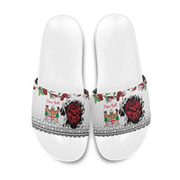 Fiji Heart Tribal Personalised Slide Sandals Polynesian Patterns