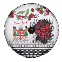 Fiji Heart Tribal Personalised Spare Tire Cover Polynesian Patterns