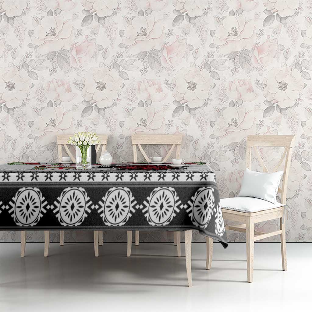 Fiji Heart Tribal Personalised Tablecloth Polynesian Patterns