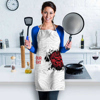 New Zealand Maori Heart Tribal Personalised Apron Polynesian Patterns
