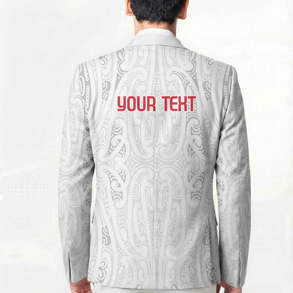 New Zealand Maori Heart Tribal Personalised Blazer Polynesian Patterns