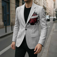 New Zealand Maori Heart Tribal Personalised Blazer Polynesian Patterns