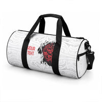 New Zealand Maori Heart Tribal Personalised Duffle Bag Polynesian Patterns LT9 - Polynesian Pride
