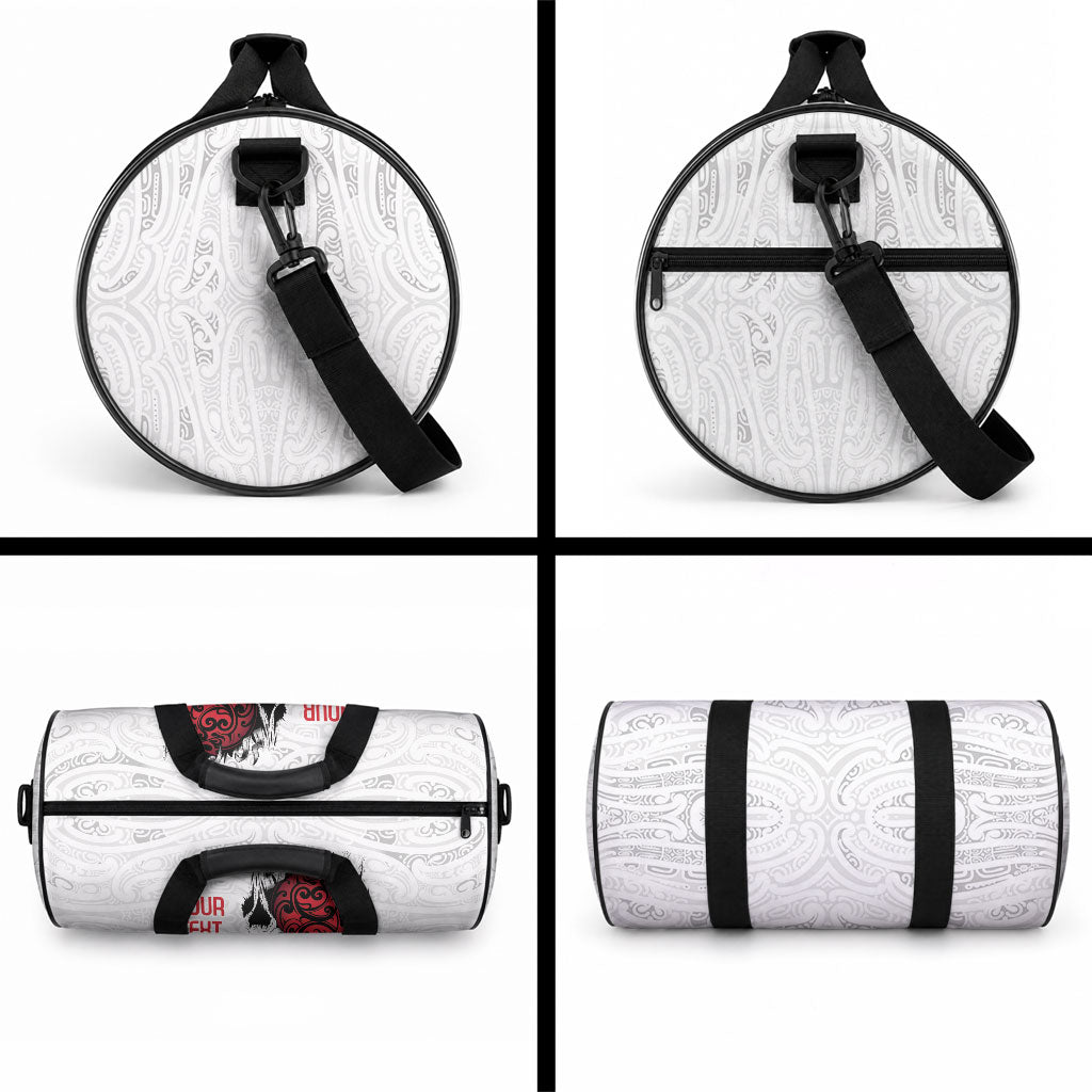 New Zealand Maori Heart Tribal Personalised Duffle Bag Polynesian Patterns LT9 - Polynesian Pride