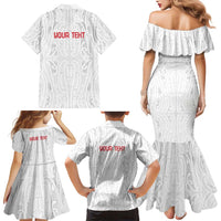 New Zealand Maori Heart Tribal Personalised Family Matching Mermaid Dress and Hawaiian Shirt Polynesian Patterns LT9 - Polynesian Pride