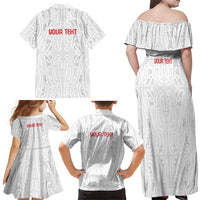 New Zealand Maori Heart Tribal Personalised Family Matching Off Shoulder Maxi Dress and Hawaiian Shirt Polynesian Patterns LT9 - Polynesian Pride