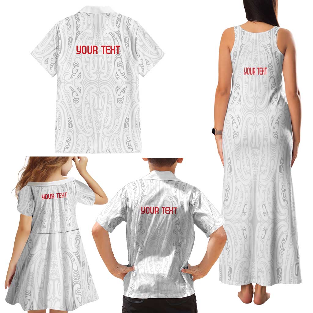 New Zealand Maori Heart Tribal Personalised Family Matching Tank Maxi Dress and Hawaiian Shirt Polynesian Patterns LT9 - Polynesian Pride