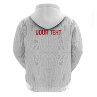 New Zealand Maori Heart Tribal Personalised Hoodie Polynesian Patterns