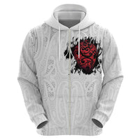New Zealand Maori Heart Tribal Personalised Hoodie Polynesian Patterns