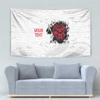 New Zealand Maori Heart Tribal Personalised Tapestry Polynesian Patterns