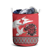 Tonga Heart Tribal Personalised Laundry Basket Polynesian Patterns