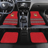 Tonga Heart Tribal Personalised Car Mats Polynesian Patterns