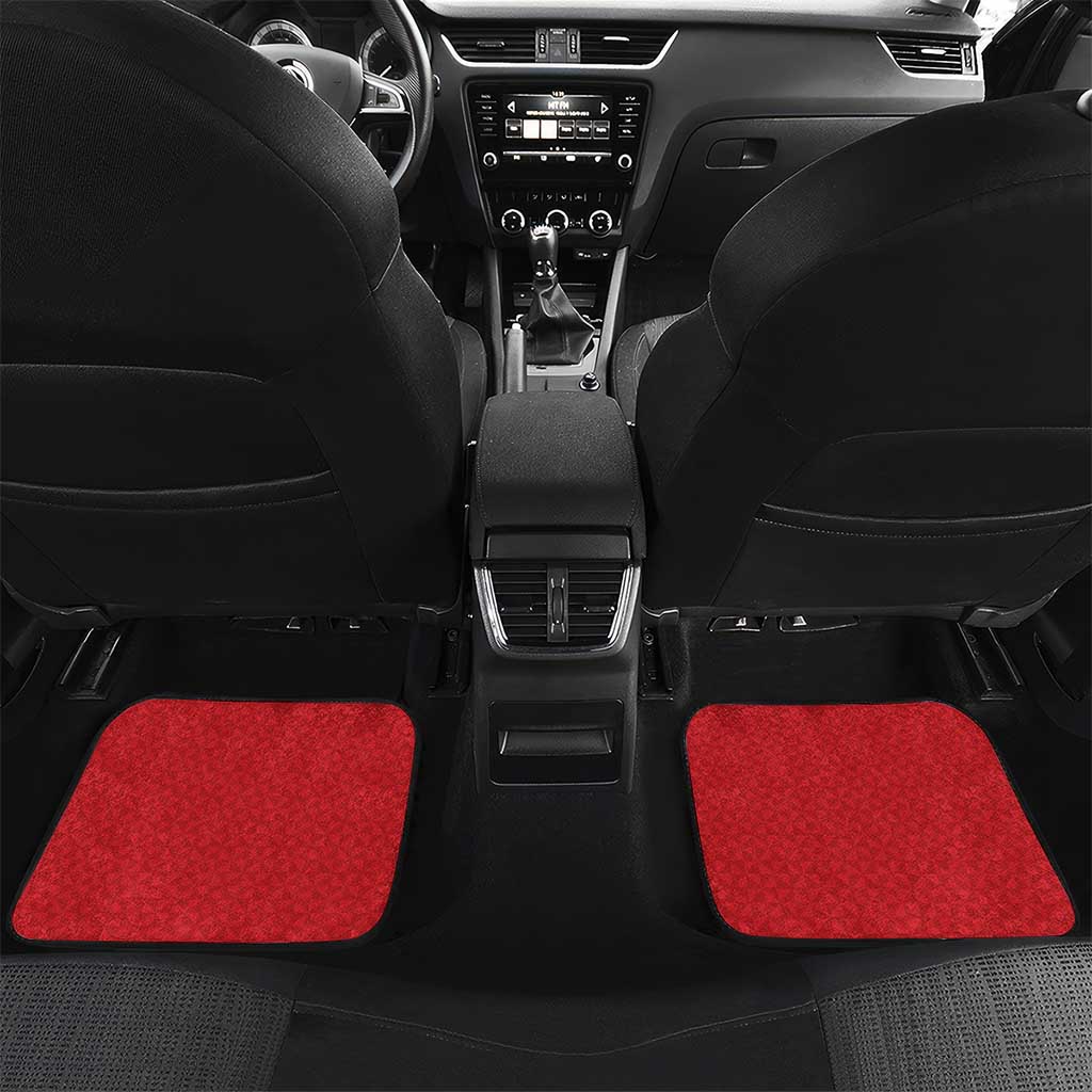 Tonga Heart Tribal Personalised Car Mats Polynesian Patterns