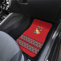 Tonga Heart Tribal Personalised Car Mats Polynesian Patterns