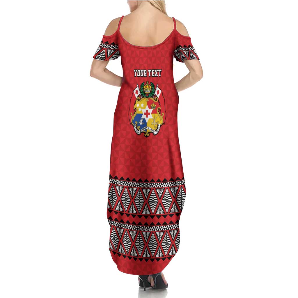 Tonga Heart Tribal Personalised Family Matching Summer Maxi Dress and Hawaiian Shirt Polynesian Patterns
