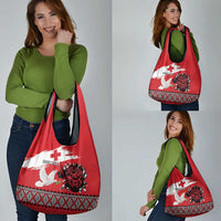 Tonga Heart Tribal Personalised Grocery Bag Polynesian Patterns