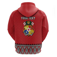 Tonga Heart Tribal Personalised Hoodie Polynesian Patterns