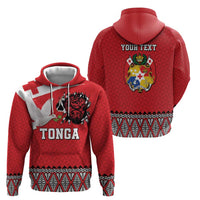 Tonga Heart Tribal Personalised Hoodie Polynesian Patterns