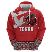 Tonga Heart Tribal Personalised Hoodie Polynesian Patterns