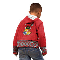 Tonga Heart Tribal Personalised Kid Hoodie Polynesian Patterns