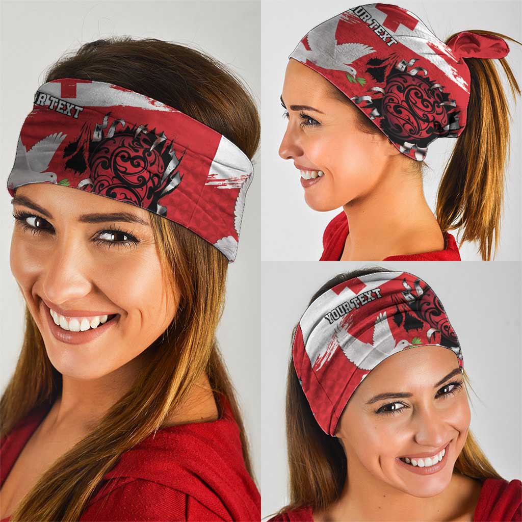 Tonga Heart Tribal Personalised Neck Gaiter Polynesian Patterns