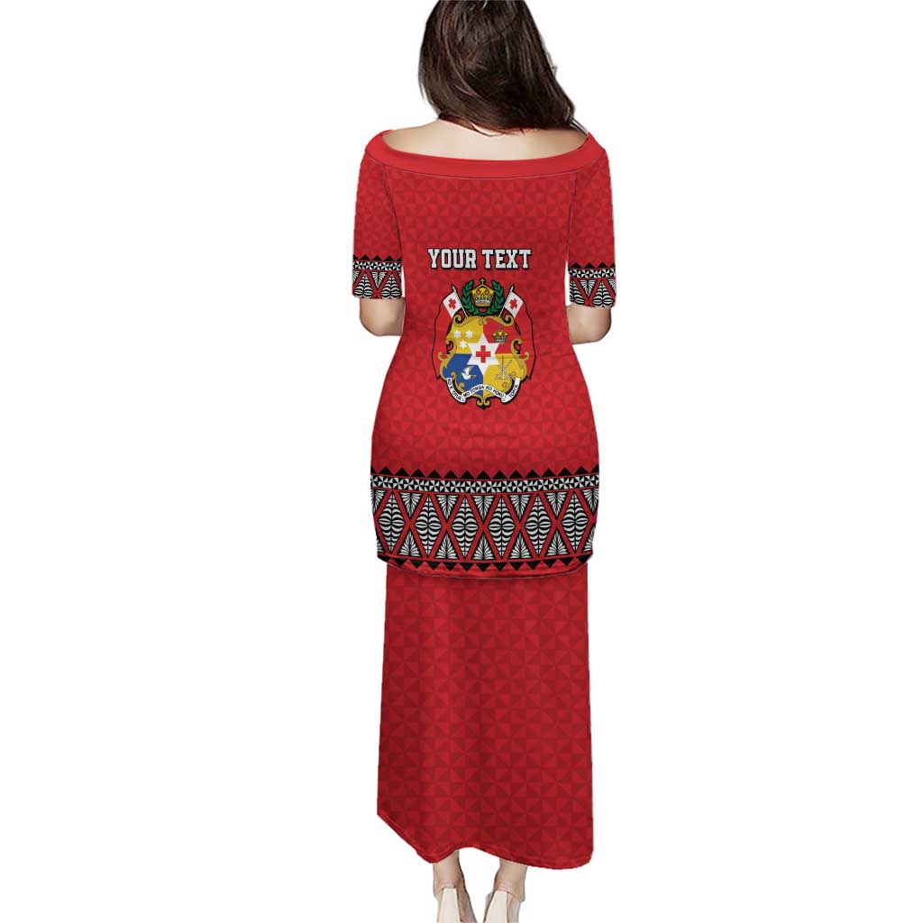 Tonga Heart Tribal Personalised Puletasi Polynesian Patterns