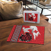 Tonga Heart Tribal Personalised Puzzle Polynesian Patterns