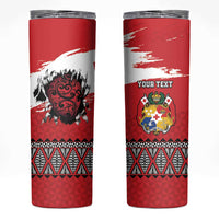 Tonga Heart Tribal Personalised Skinny Tumbler Polynesian Patterns