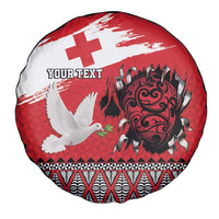 Tonga Heart Tribal Personalised Spare Tire Cover Polynesian Patterns