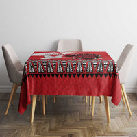 Tonga Heart Tribal Personalised Tablecloth Polynesian Patterns