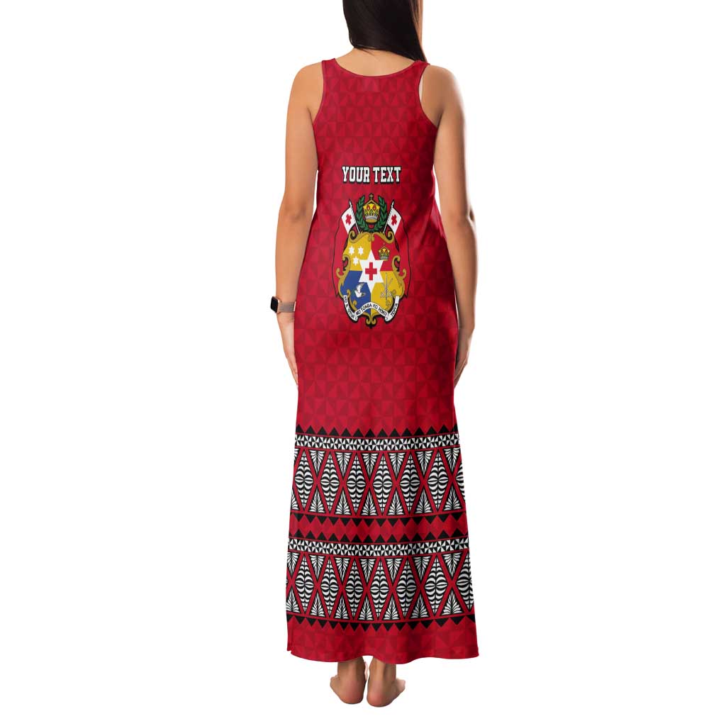 Tonga Heart Tribal Personalised Tank Maxi Dress Polynesian Patterns