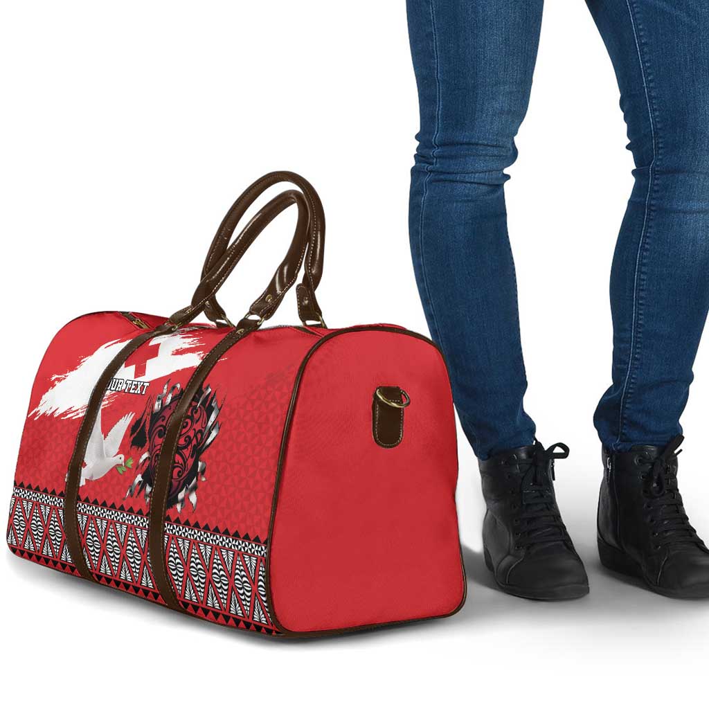 Tonga Heart Tribal Personalised Travel Bag Polynesian Patterns