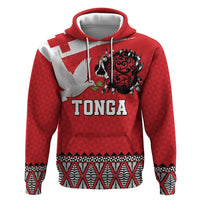 Tonga Heart Tribal Personalised Zip Hoodie Polynesian Patterns
