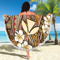 Personalised Hawaii Tribal Humpback Whale Beach Blanket Melemele Hibiscus Seamless Pattern