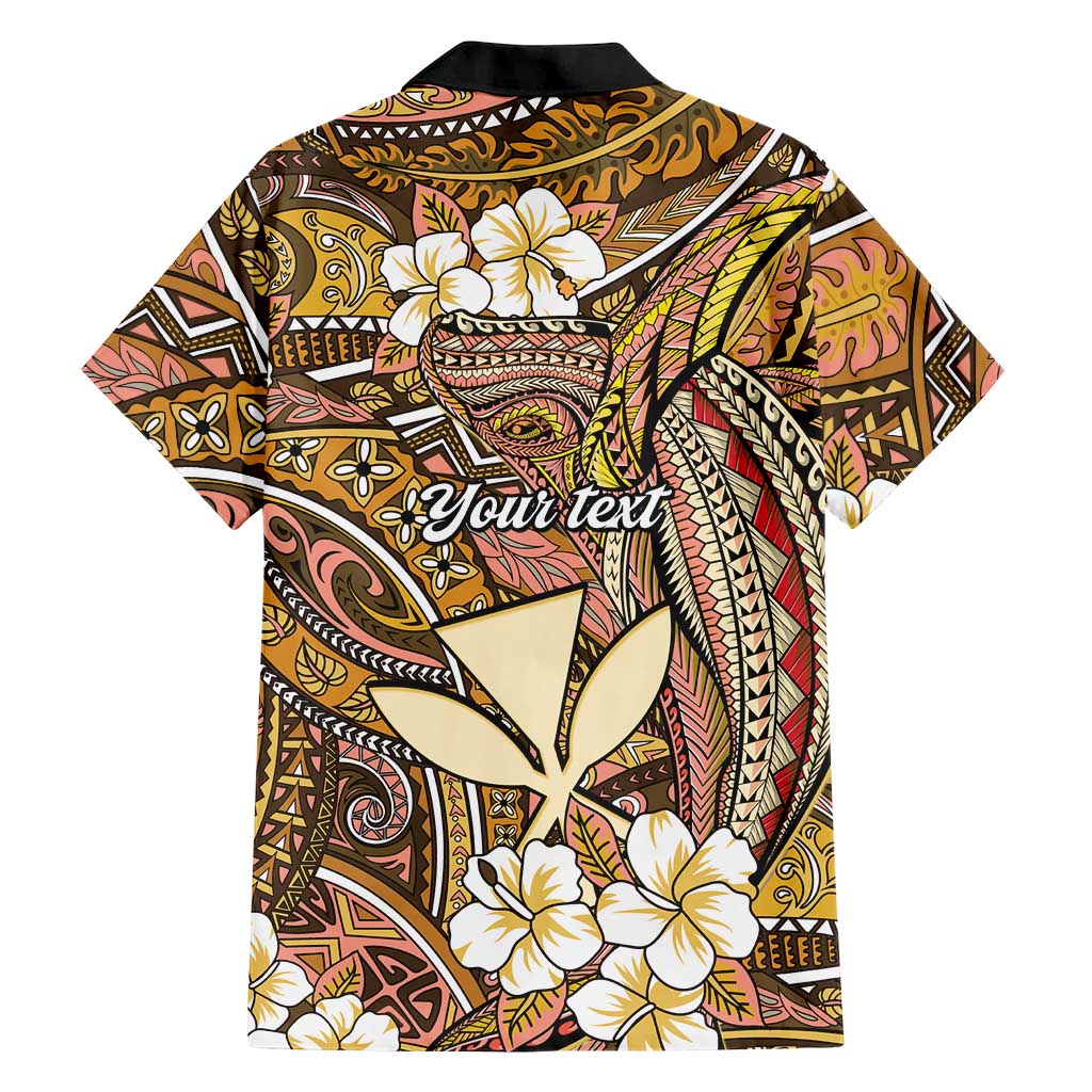 Personalised Hawaii Tribal Humpback Whale Family Matching Off Shoulder Maxi Dress and Hawaiian Shirt Melemele Hibiscus Seamless Pattern LT9 - Polynesian Pride