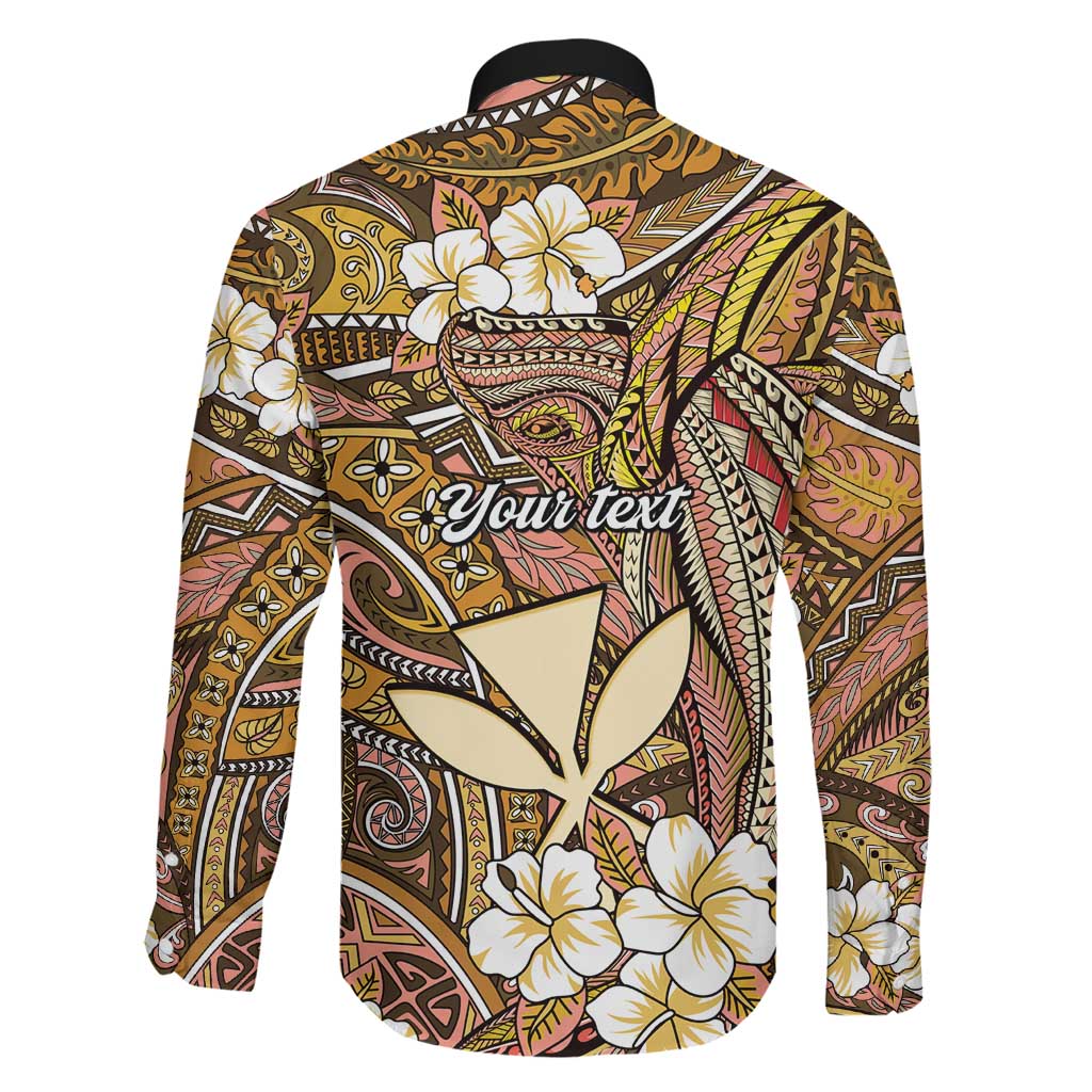 Personalised Hawaii Tribal Humpback Whale Family Matching Summer Maxi Dress and Hawaiian Shirt Melemele Hibiscus Seamless Pattern LT9 - Polynesian Pride