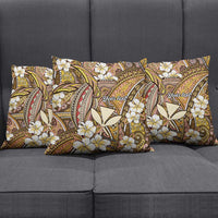 Personalised Hawaii Tribal Humpback Whale Pillow Cover Melemele Hibiscus Seamless Pattern